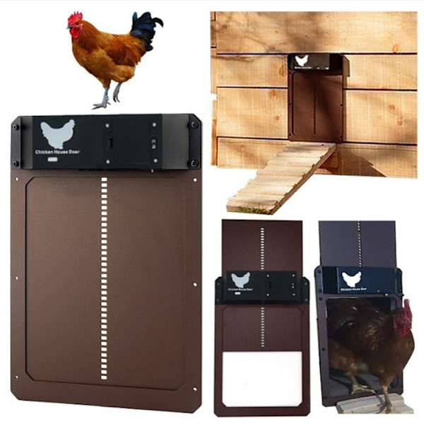 Automatic Chicken Coop Door with Battery and Light Detection