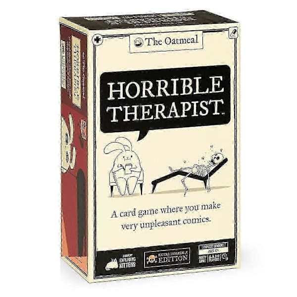 2025 Horrible Therapist Extra Horrible Edition, Funny Card Game for Adults, Newly Updated Version-FX-