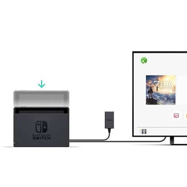 Original Nintendo Switch TV Dock, Bærbar Nintendo Switch TV Dock