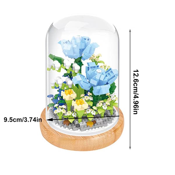 DIY Blomsterbukett Byggklossar för Heminredning & Presenter-FX-