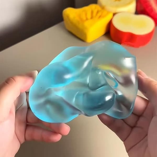 2026 Ny Squishy Kokosolja Stressboll för Kontor, Studier och Hem-FX- Blue