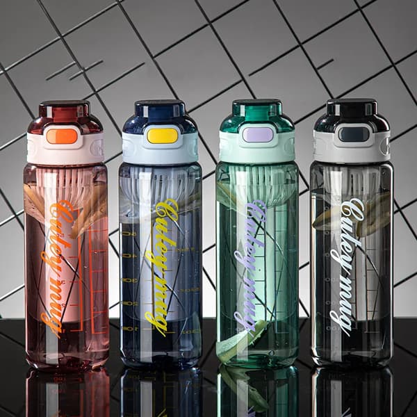 1000 ml juomapullo urheilupullo vesipullo juomapullo suodattimella, vihreä-FX-