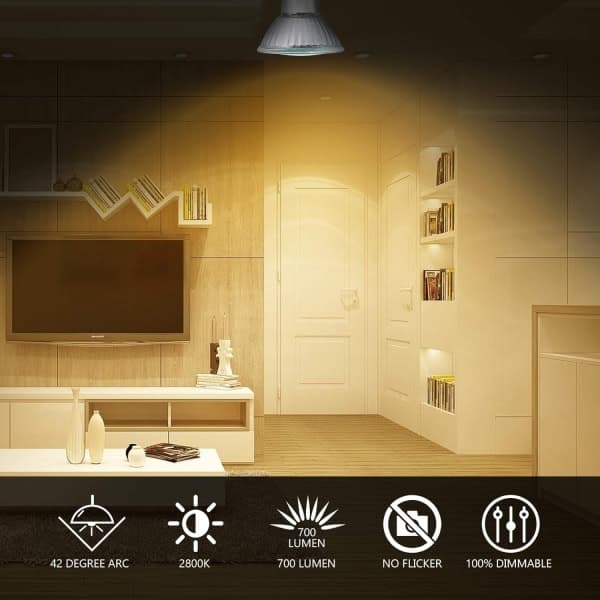 GU10 halogenlampe 50W, 220V GU10 halogenlampe 2 pinner, 2800K-FX-