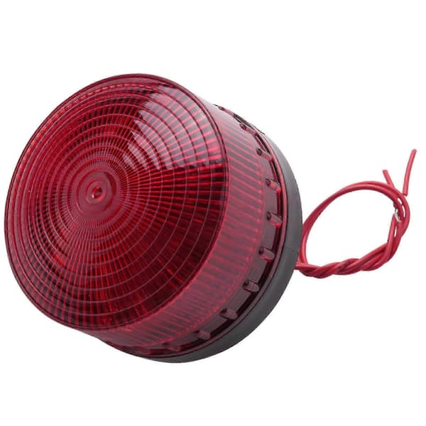 220V AC Industriel LED Strobe Advarselslampe, Rød Nødblinklampe-FX-