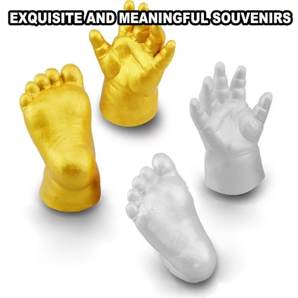 Gör-det-själv handgjutningskit Gips handformsats present till par bröllopsdag familj och barn 0.2