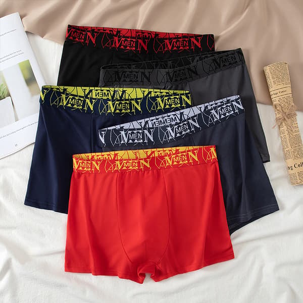 10-pak Casual Boxershorts til mænd, behagelig elastisk talje, åndbar, ideel til daglig brug 10 PCS-FX- 10 PCS M