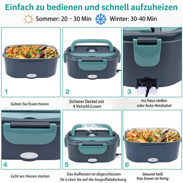 Electric Lunch Box Warming Compressor Heater 3-in-1 Car Tolerates Work-FX-