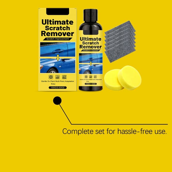 Simple 100G Scratch Repair Kit with 2 Sponges and 6 Cloths for Car Care-FX-