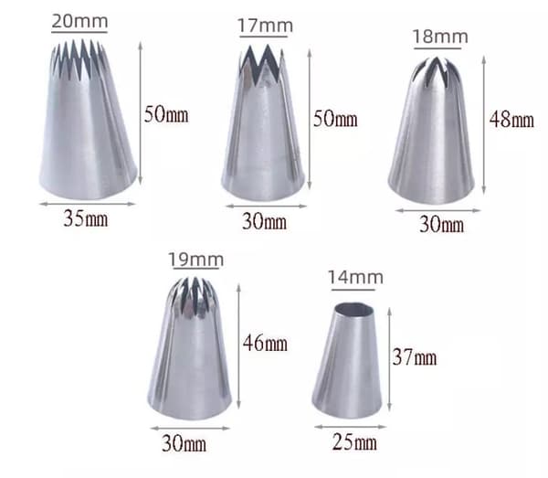 5-pakning XL tyllruller for dekorasjoner og håndverk