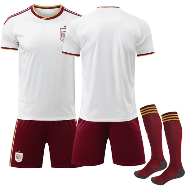 Spanien Udebanefodboldtrøje + Shorts VM 2026 18-FX- 18 2026 Away No Number