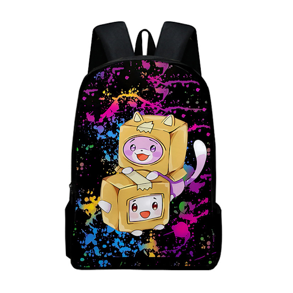 Lankybox Foxy -reppu lapsille - Suosittu koulureppu opiskelijoille, olkalaukku nuorille -PO- A