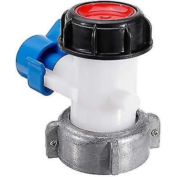 Reservfjärilsventil för IBC-tank upp till 1000 L eller cistern, med adapter för DN50-fläns (75 mm, aluminium) (DPD)[qb]