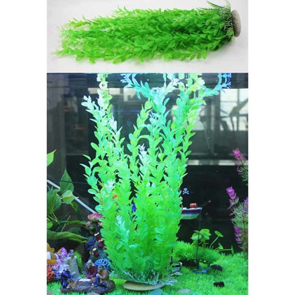 Akvarium konstgjorda växter, stora akvarieväxter plastfisk