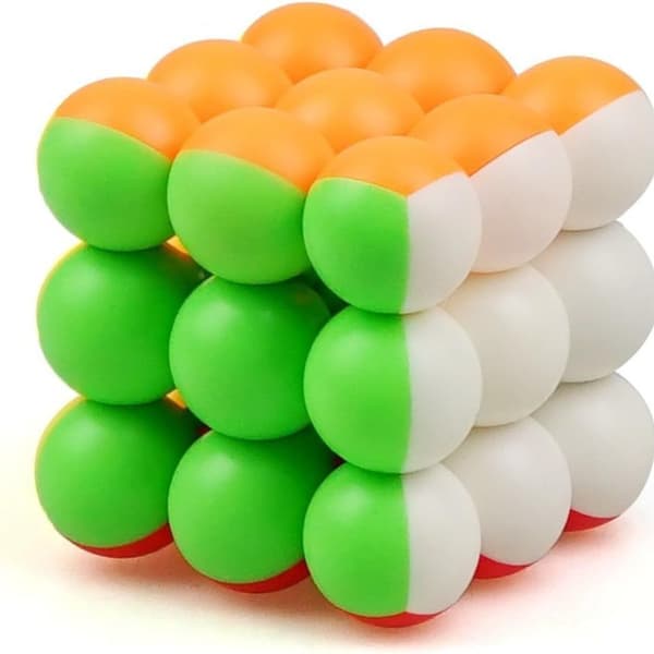 Tarraamaton 3x3 pallokuutio taikapalapeli-FX-
