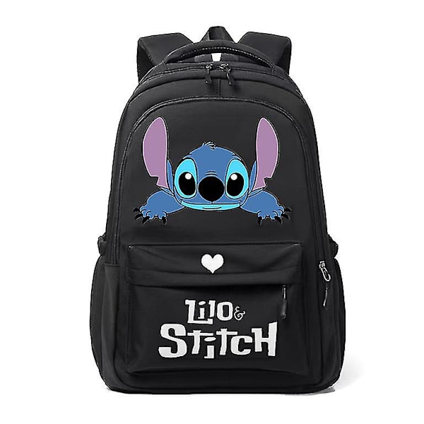 Anime Stitch Rygsæk Børn Skoletasker Piger Dagsrygsæk Børn Teenagere Tasker Kawaii Vandtæt Stor Kapacitet Skoletaske-JK- style 4