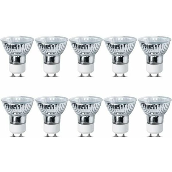 35W GU10 Halogeenilamput Himmennettävät, GU10 Lamput Spottivalot 220-240V 360lm 2700K Lämmin Valkoinen, Halkaisija 5CM, 10 kpl pakkaus H219.ca{F2}