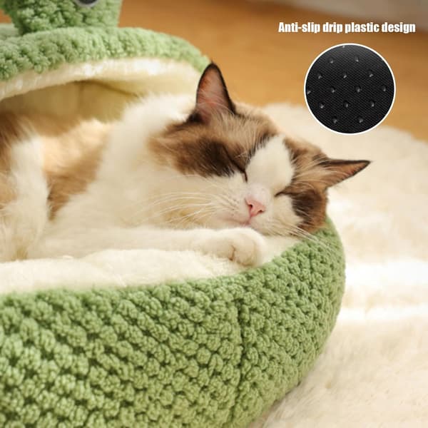 Plys Termisk Kæledyrsseng til Hunde og Katte, Skridsikker Vintermåtte-FX-