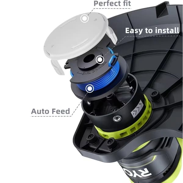 20,12 m automatisk fremføringstrimmerspole til Ryobi One+ AC14RL3A – 21-dele sæt 21pcs(18+3)