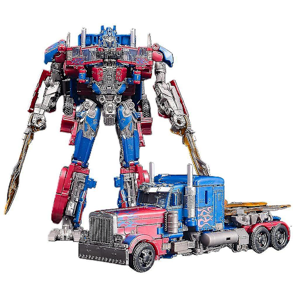 Deformerbar bilrobot-legetøj Bærbar Deformationsbilmodel Børn S Legetøj Legering Deformationslegetøj Gave til børn (optimus Prime 6022a)