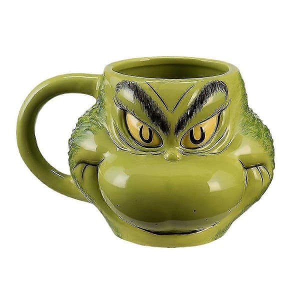 Grinch julekrus: Morsomme nyhetskopper i harpiks til julefester-FX-