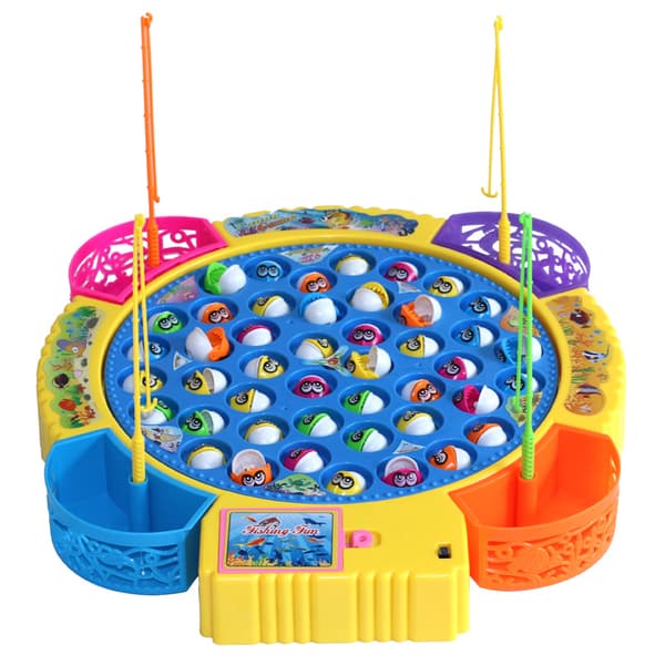 Roterende fiskespill for barn med katte-design for alderen 3-6 år