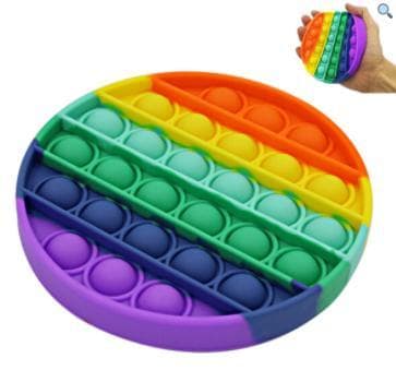 Popit Fidget Pop It Regnbue Rund - CE Godkendt-FX-
