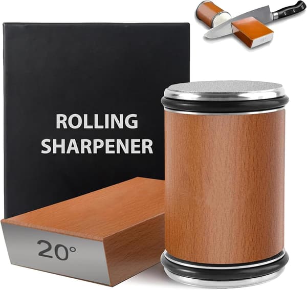 Roterende knivsliper med 15 og 20 graders vinkelguide og stropp-FX-