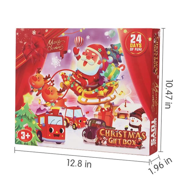Julekalender 2024 med legetøjsbil - Blind Box - 24 dages nedtælling - Børnegave-FX-