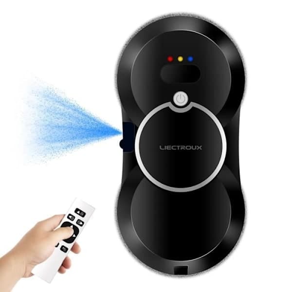 LIECTROUX Window Cleaning Robot HCR-10 Black - 2800 Pa - 30 ml tank - Automatic cleaning - Intelligent self-propelled window cleaning robot Black-FX-