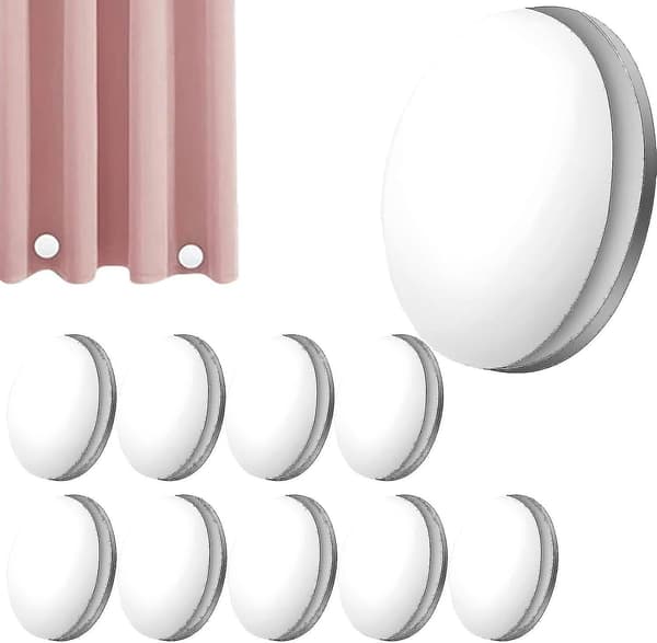 Starka magnetiska duschdraperivikter - 10-pack, förhindrar att gardiner blåser