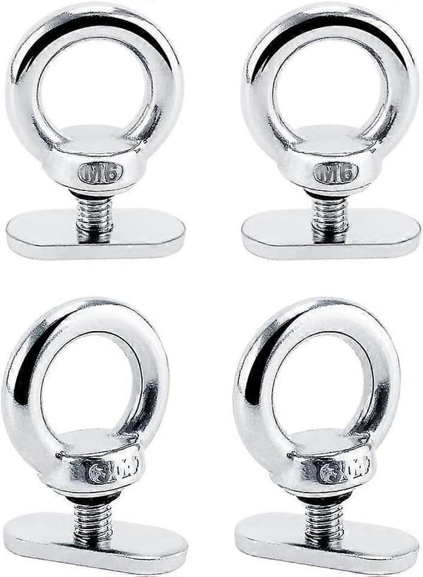4-pack skenmonterade fästöglor för att fästa bungee eller andra rep, upp till 0,6-FX-