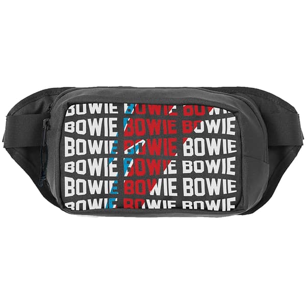 David Bowie Warped Logo Skuldertaske One Size Sort/Hvid Black/Whit{YDE}-FX-