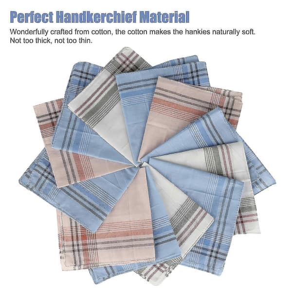 12-pak bomuldsternede bandanas, assorterede farver-FX-