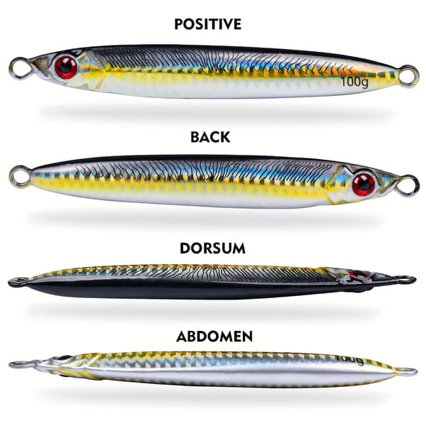 PROBEROS 5st Blandade Lysande 3D Fiskedrag 80g 80g Mixed Color