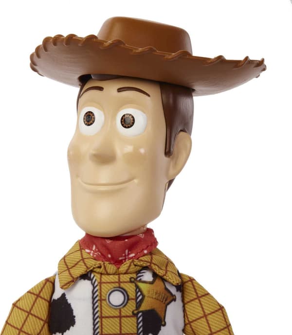 Disney Pixar Toy Story Talking Woody Doll, 20 Phrases, Pull String for Sound, Roundup Fun-FX-
