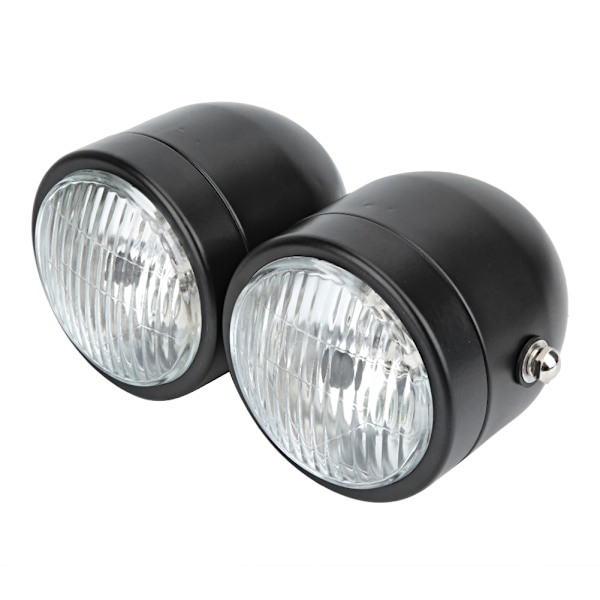 Motorcykel Dobbelt Forlygte Modifikationsdel Twin Forlygte Lampe (Uden Beslag)【HY】