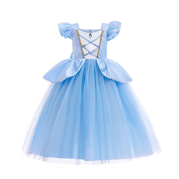 Prinsesse Askepot kostume til piger, børne cosplay kjole, karnevalskostume-FX- 130