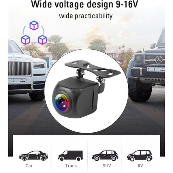 Trådløst ryggekamera med WIFI, 170 grader, dashbordkamera, HD nattsyn, for iPhone, Android, 12V.-FX-