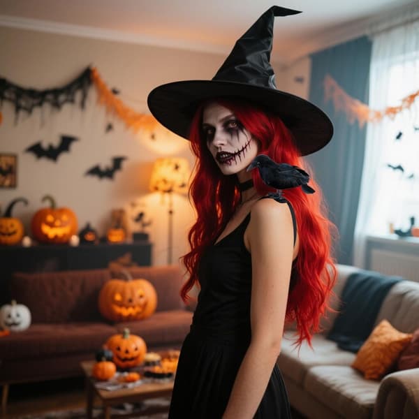 Realistisk Krage Skulderpynt med Rem til Halloween Kostumefester 1pc Black