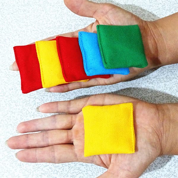 Sandsäckar Bönpåsar 5x5cm 10 Småbarn Kastande Sandsäckar Bollar Sandsäckar Färgglad Tjock Canvas-FX-