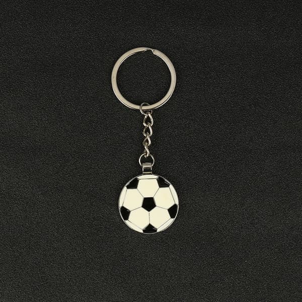 Fotbollsnyckelring, målad metall-FX-