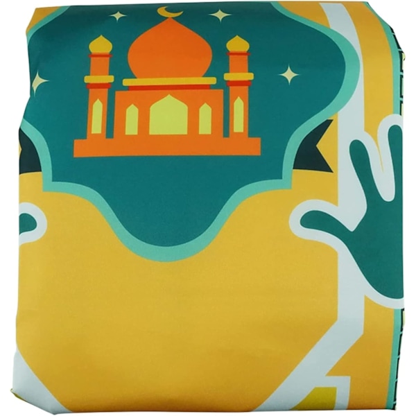 Elektronisk muslimsk bønnemåtte med tilbedelsestrin guide til børn kvinder mænd islamisk Eid Mubarak elektrisk bønnemåtte måtte 100 * 60CM