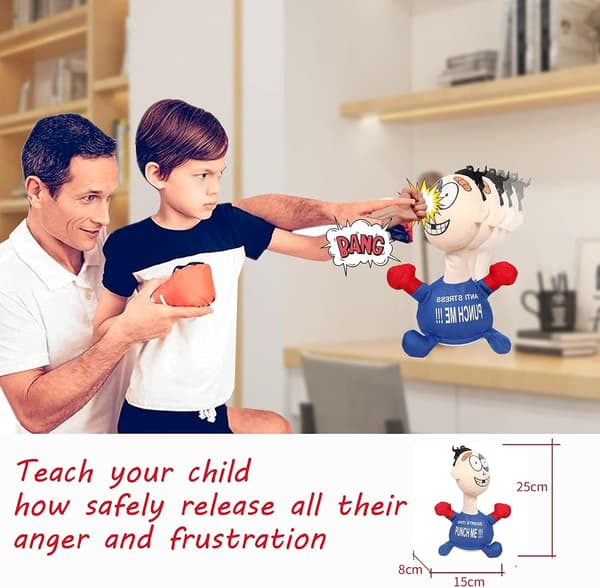 Stress Relief Bokse Skrivebordslegetøj, Desktop Punching Bag Angry Management Dukke-FX-