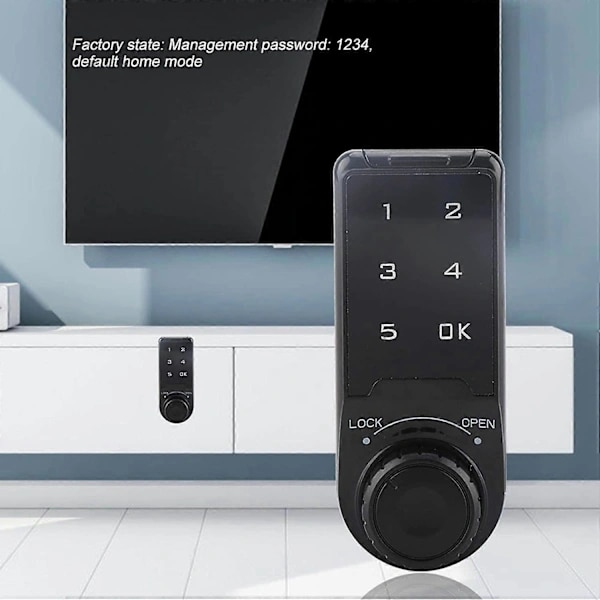 Combination Lock, Door Access Digital Electronic Security Cabinet Coded Cabinet Touch Keypad Password Key Access Lock - B-FX-