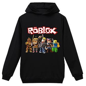 Barn Roblox Spill Trykt Hettegenser Gutter Jenter Hettegenser Uformell Hettegenser Topper Klær (9-10 År)-FX-
