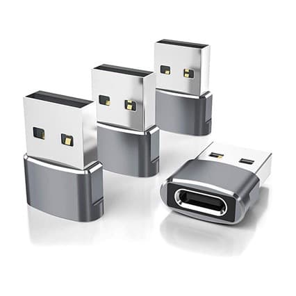 4-pakkaus USB-C–USB-sovitin iPhone 16 15 14 13 -lataukseen-FX-