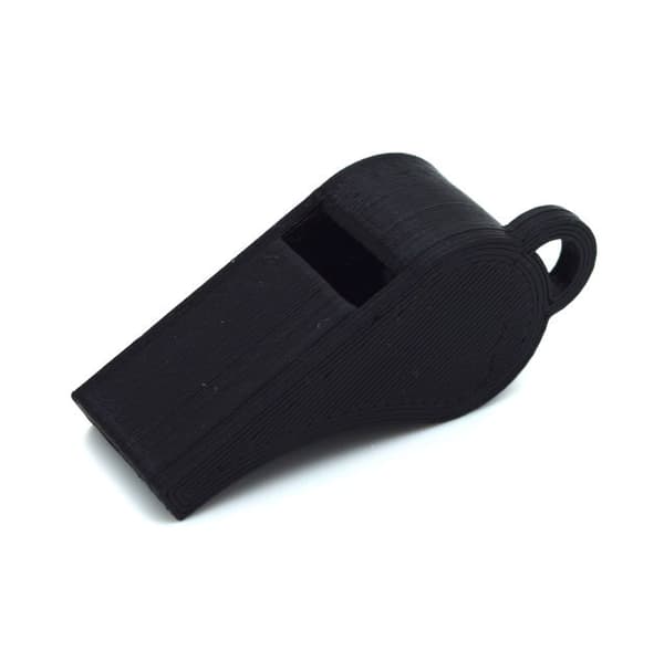 Plystrefløyte PLA plast 118+ Db svart Svart M-FX-