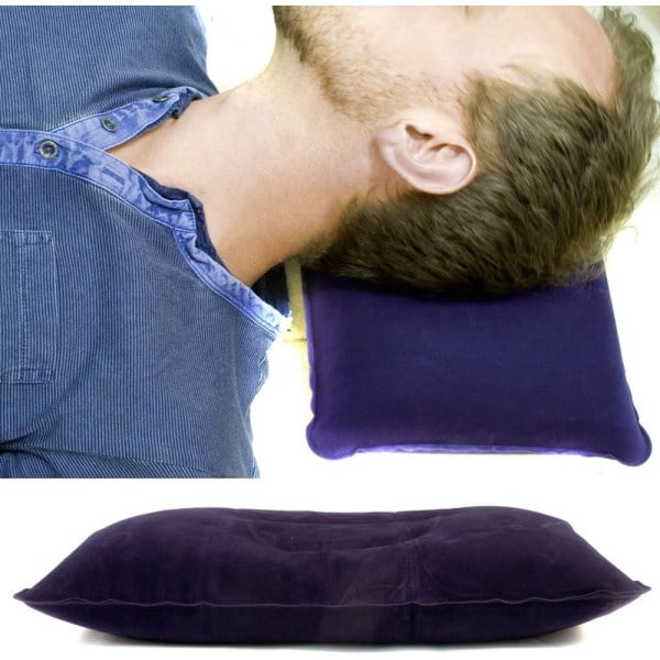 2 x Sammenleggbar Oppblåsbar Sittepute, for Reise, Bil, Buss,【HY】
