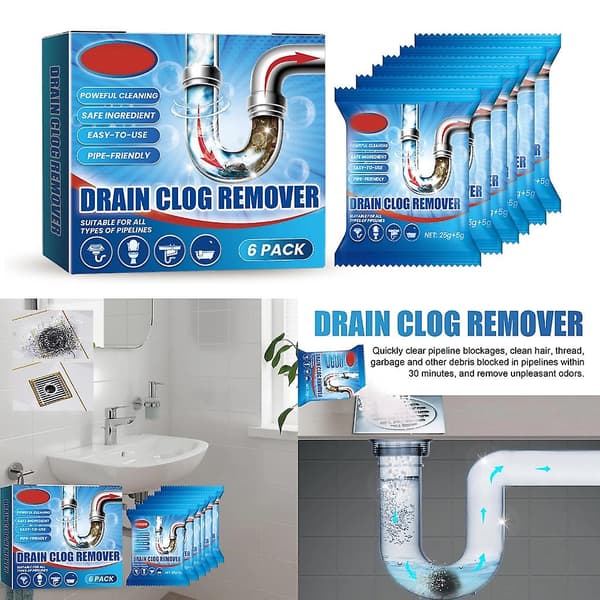 Powerful Sink Drain Cleaner, Effective Drain Cleaning, Odor Removal Powder-FX-