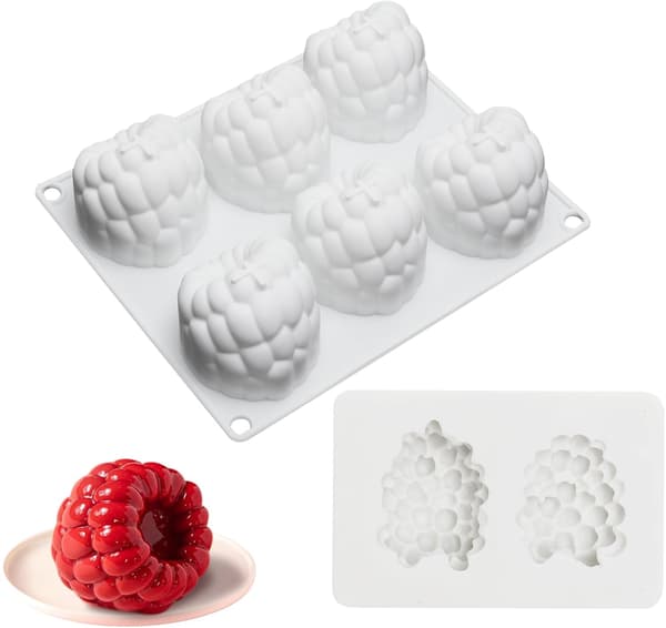 Silikonbakformssats med 8 delar, non-stick bärform för kakor och desserter-FX-